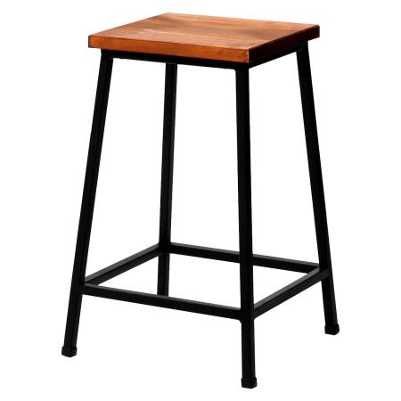 特価◎【直送】住まいスタイル/ブリック 天然木製スツール ロータイプ ブラウン/PR-BS49LO