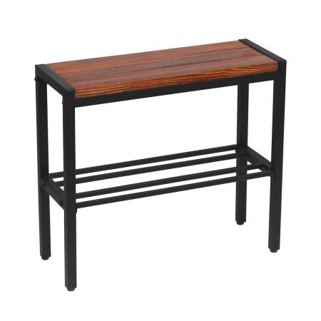 特価◎【直送】住まいスタイル/「BRICK」(ブリック) コンパクト収納付き天然木ベンチ 幅50cm ブラウン/PR-E500BRN