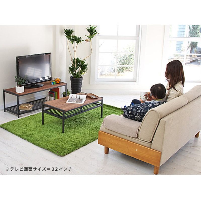 特価◎【直送】住まいスタイル/天然木製テレビラック(ローラック) ブラウン/PR-TV1130BRN