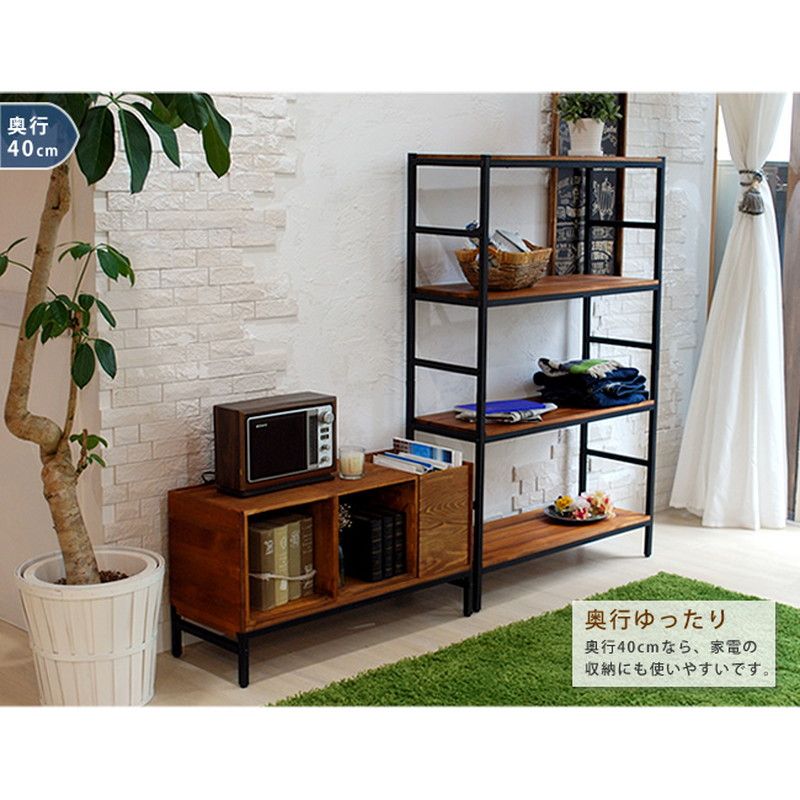 特価◎【直送】住まいスタイル/ブリックラックシリーズ5段タイプ 60×32×175 ブラウン/PRU-6032175