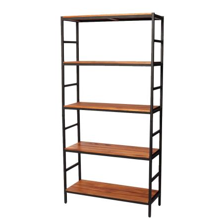 【直送】住まいスタイル/ブリックラックシリーズ5段タイプ 86×32×175 ブラウン/PRU-8632175