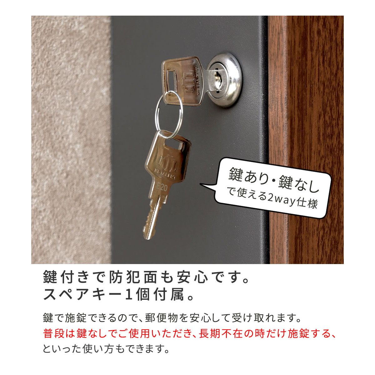 特価◎【直送】住まいスタイル/木目調壁掛けポスト Bell(ベル) ナチュラル/PST-002NTU