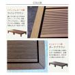 特価◎【直送】住まいスタイル/人工木ウッドデッキ ecofeel(エコフィール)2台 ダークブラウン/PWDE-2P-DBR