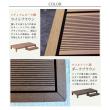 特価◎【直送】住まいスタイル/人工木ウッドデッキ ecofeel(エコフィール)2台 ステップセット ダークブラウン