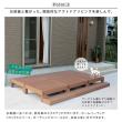 特価◎【直送】住まいスタイル/人工木ウッドデッキ ecofeel(エコフィール)3台 ステップセット ダークブラウン