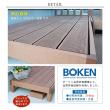 特価◎【直送】住まいスタイル/人工木ウッドデッキ ecofeel(エコフィール)3台 ステップセット ダークブラウン