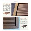 特価◎【直送】住まいスタイル/人工木ウッドデッキ ecofeel(エコフィール)4台 ステップセット ダークブラウン