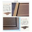 特価◎【直送】住まいスタイル/人工木ウッドデッキ ecofeel(エコフィール)6台 ステップセット ダークブラウン