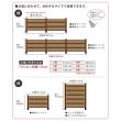 【直送】住まいスタイル/ボーダーフェンス スプレッド(フェンス単品販売) ダークブラウン/SFBF1000DBR
