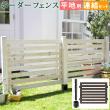 【直送】住まいスタイル/ボーダーフェンス スプレッド(連結セット/平地用) ダークブラウン