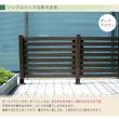 【直送】住まいスタイル/ボーダーフェンス スプレッド(連結セット/土中用) ダークブラウン