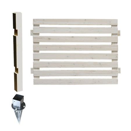 【直送】住まいスタイル/ボーダーフェンス スプレッド(連結セット/土中用) ホワイト/SFBF1000E-UB-WHT