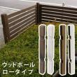 特価◎【直送】住まいスタイル/ウッドフェンス用ポール950(ロータイプ) コーナー(ホワイト)/SFP-CN950WHT