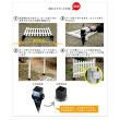 特価◎【直送】住まいスタイル/ピケットフェンス U型(フェンス単品販売) ホワイト/SFPU1200-WHT