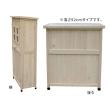 特価◎【直送】住まいスタイル/ベランダ薄型収納庫1600 ライトブラウン/SPG-001LBR