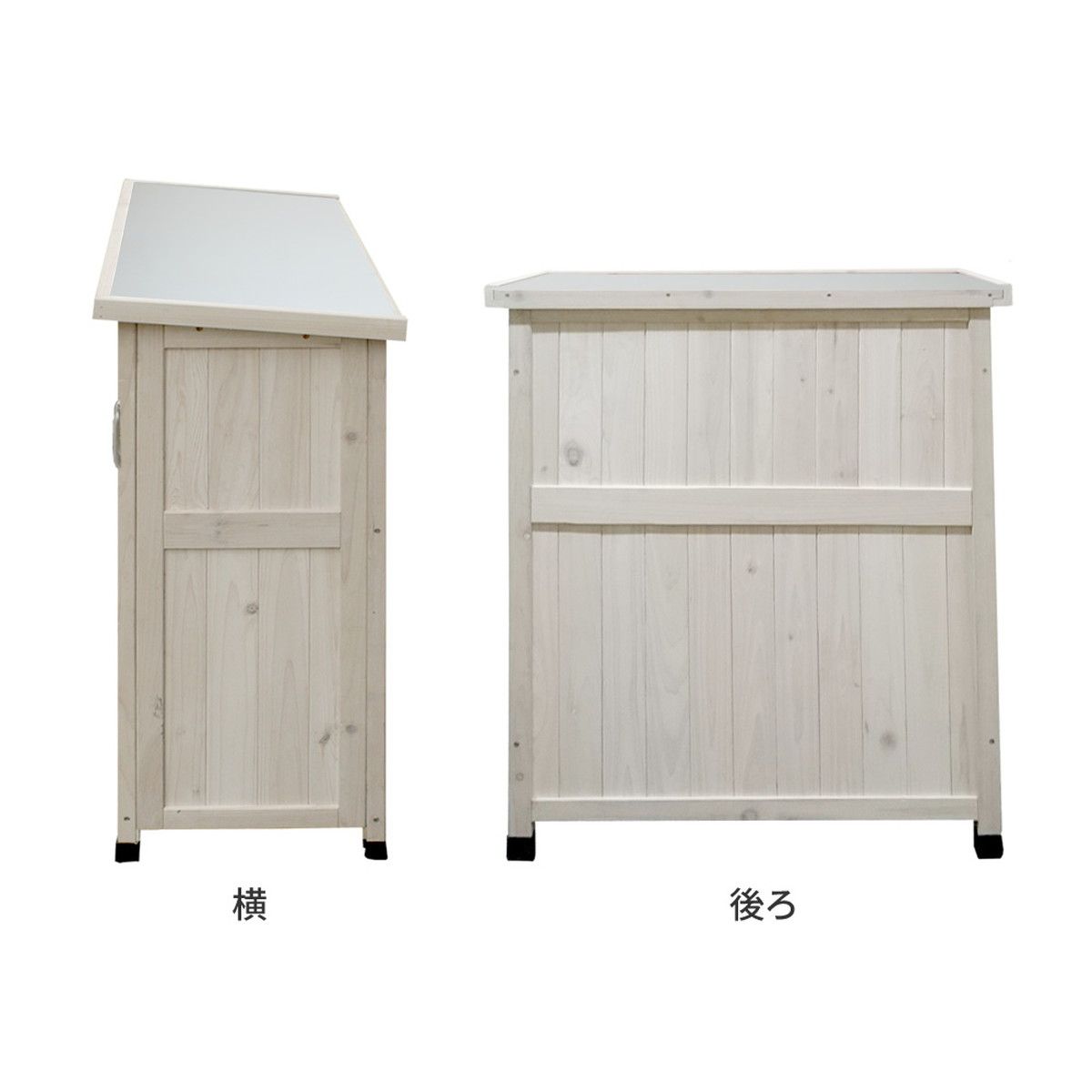 特価◎【直送】住まいスタイル/ベランダ薄型収納庫920 ホワイト/SPG-002WHT
