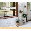 特価◎【直送】住まいスタイル/ブランティーク ホワイトアイアンラック 4段 ホワイト/SPL-6619WHT