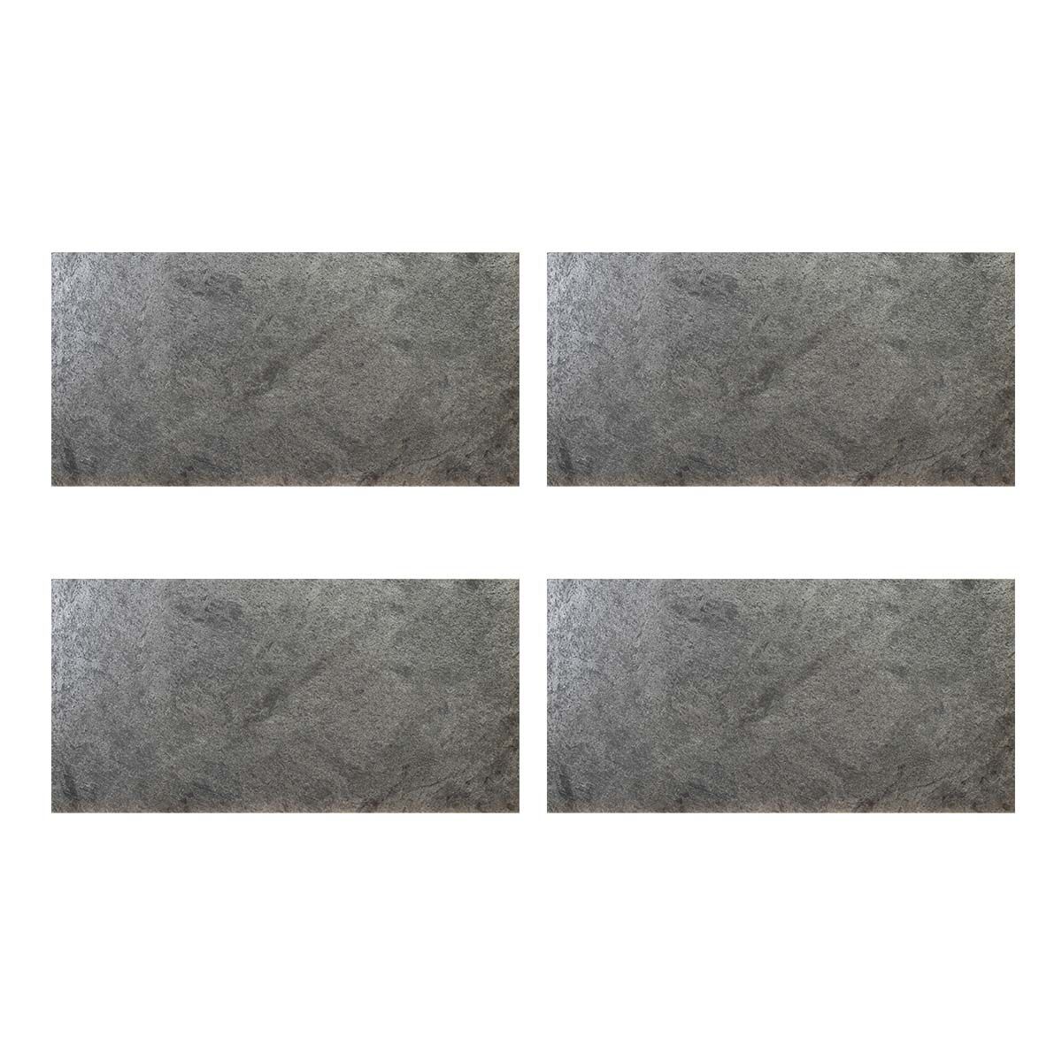 特価◎【直送】住まいスタイル/ DIYで貼れる天然石タイル 122×61cm (2.97m2) 4枚セット シルバーグレー