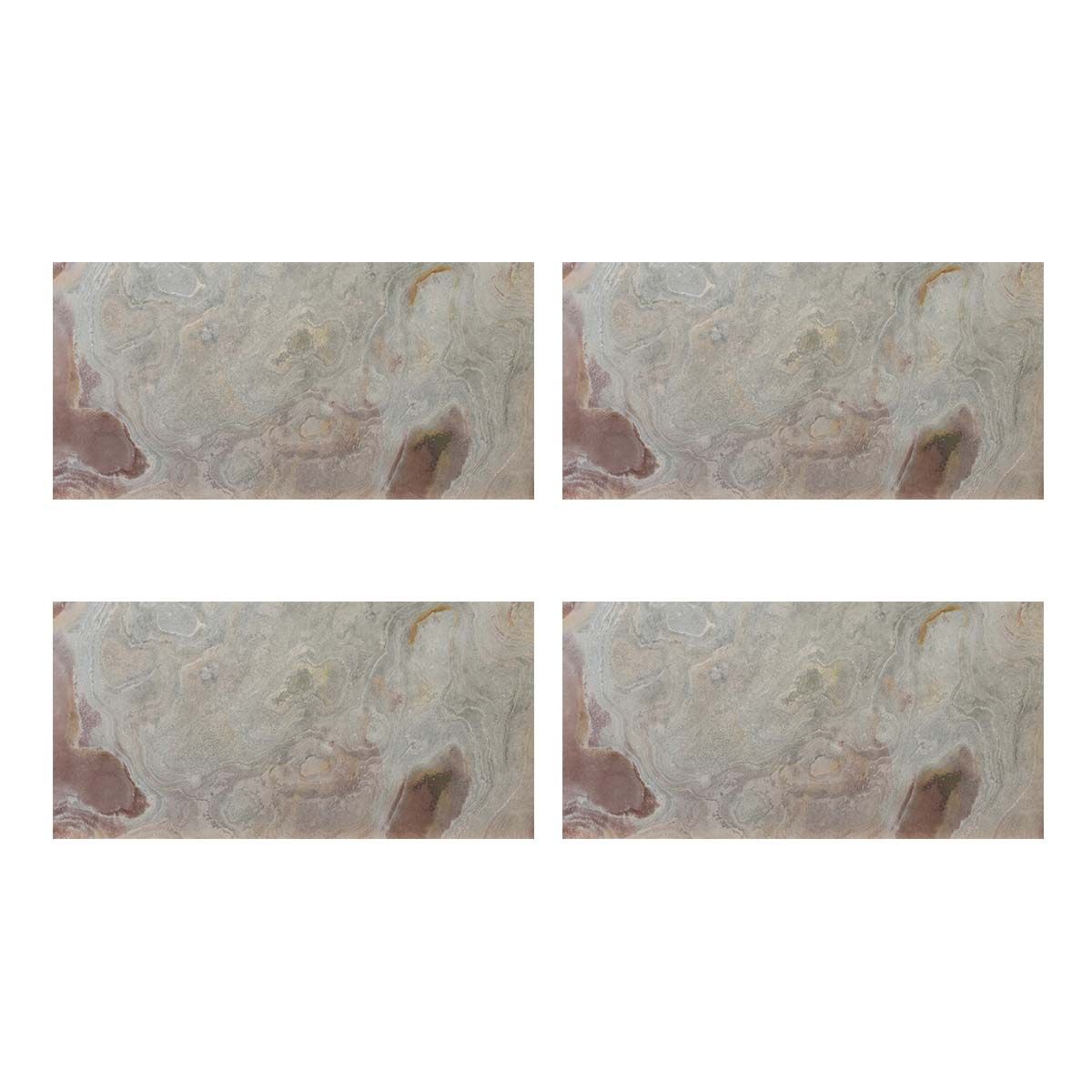 特価◎【直送】住まいスタイル/ DIYで貼れる天然石タイル 122×61cm (2.97m2) 4枚セット タンホワイト