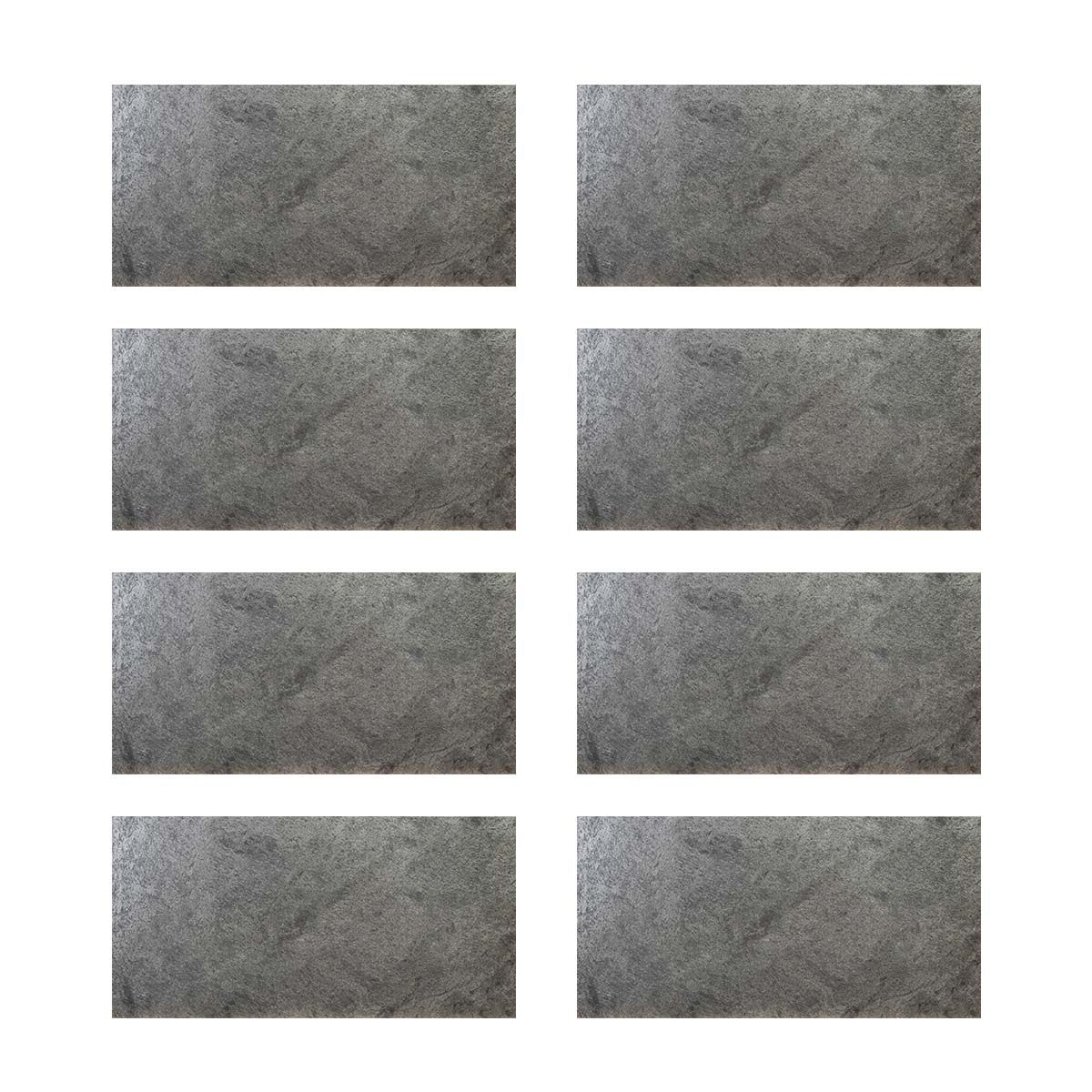 特価◎【直送】住まいスタイル/ DIYで貼れる天然石タイル 122×61cm (5.94m2) 8枚セット シルバーグレー