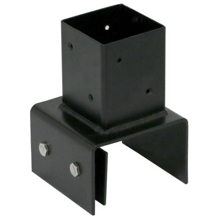 特価◎【直送】住まいスタイル/ラティス・フェンス支柱固定金具ブロック用10cm(1個) ブラック/S-BB7210