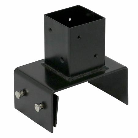 特価◎【直送】住まいスタイル/ラティス・フェンス支柱固定金具ブロック用15cm(1個) ブラック/S-BB7215