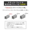 特価◎【直送】住まいスタイル/ラティス・フェンス固定金具 10cmブロック用(右端用1個) ブラック/S-BF4510R