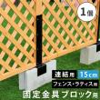 【直送】住まいスタイル/ラティス・フェンス固定金具 15cmブロック用(連結用1個) ブラック/S-BF4515J