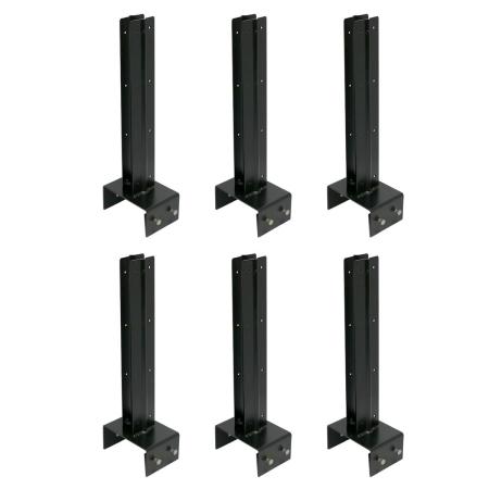 【直送】住まいスタイル/ラティス・フェンス固定金具 15cmブロック用(連結用6個) ブラック/S-BF4515J-6P