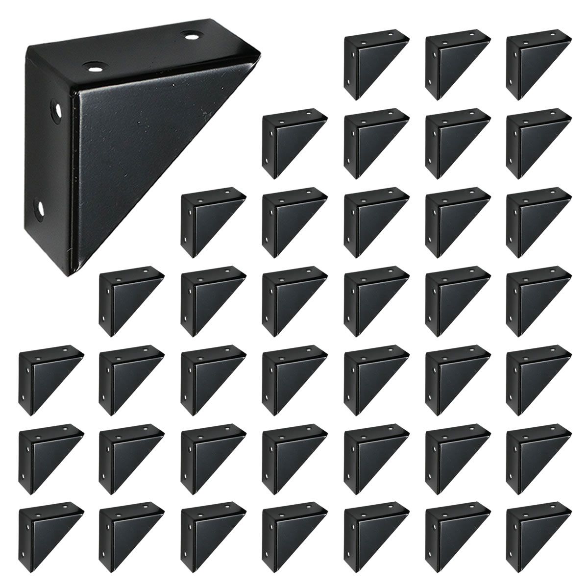 【直送】住まいスタイル/ラティス取付け金具 支柱用(40個) ブラック/S-LST35-40P