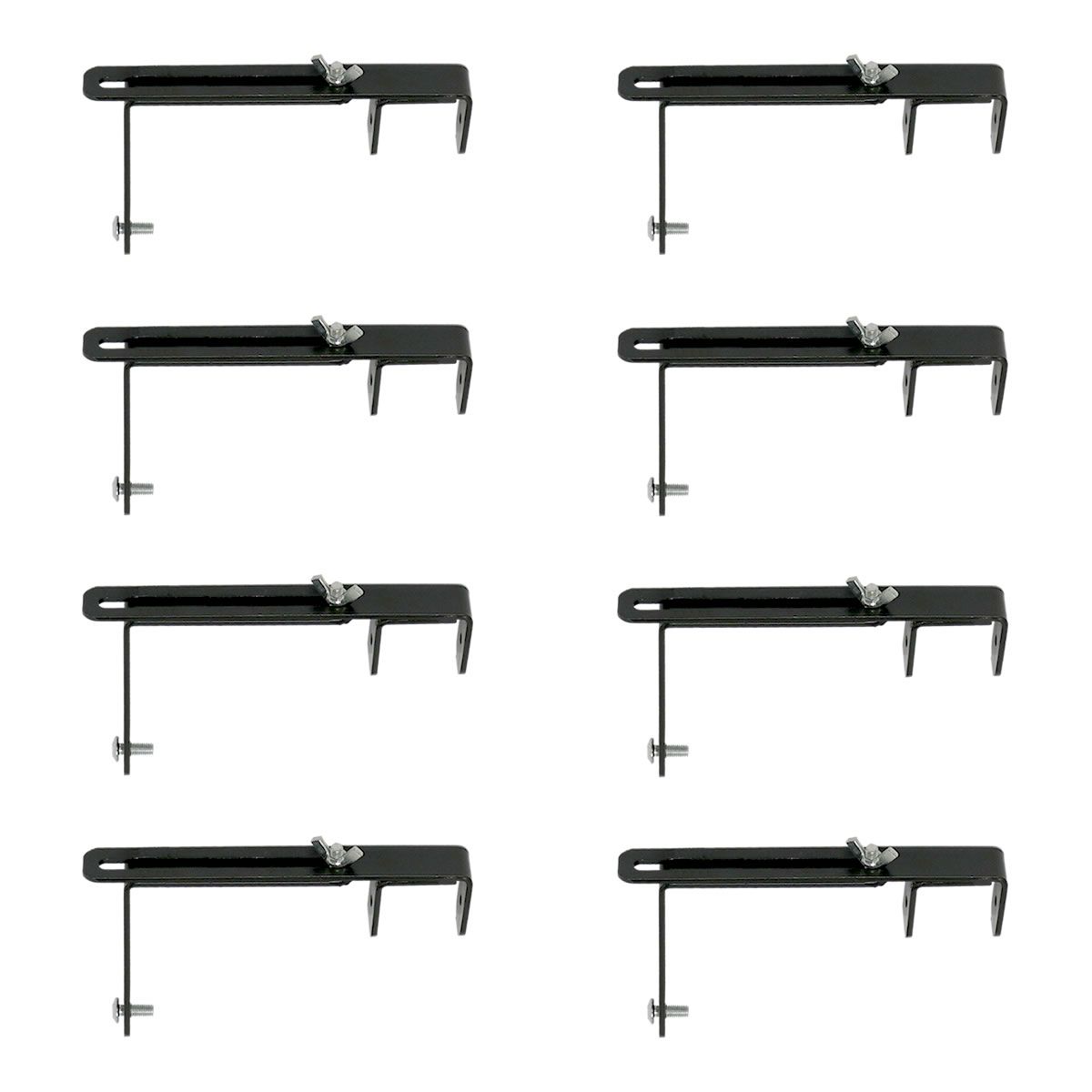 【直送】住まいスタイル/ラティス・フェンス壁面用固定金具(上部8個) ブラック/S-LVCF20-8P