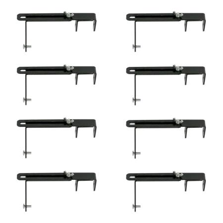 【直送】住まいスタイル/ラティス・フェンス壁面用固定金具(上部8個) ブラック/S-LVCF20-8P