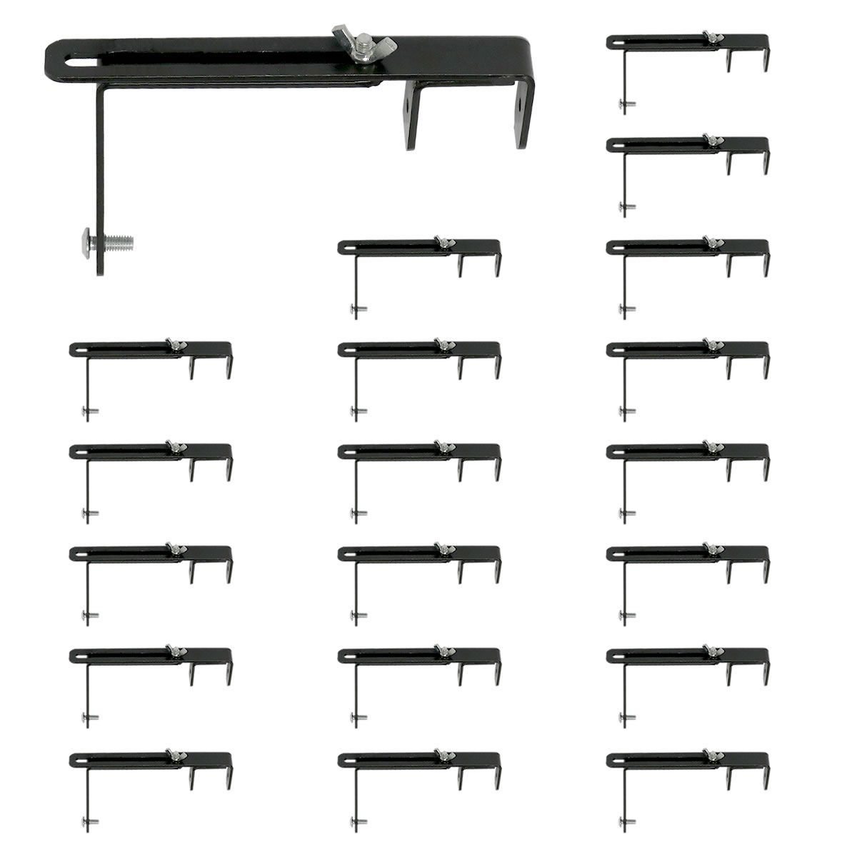 【直送】住まいスタイル/ラティス・フェンス壁面用固定金具(上部20個) ブラック/S-LVCF20-20P