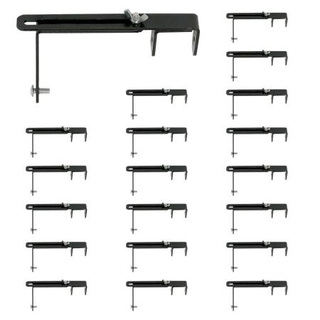 【直送】住まいスタイル/ラティス・フェンス壁面用固定金具(上部20個) ブラック/S-LVCF20-20P