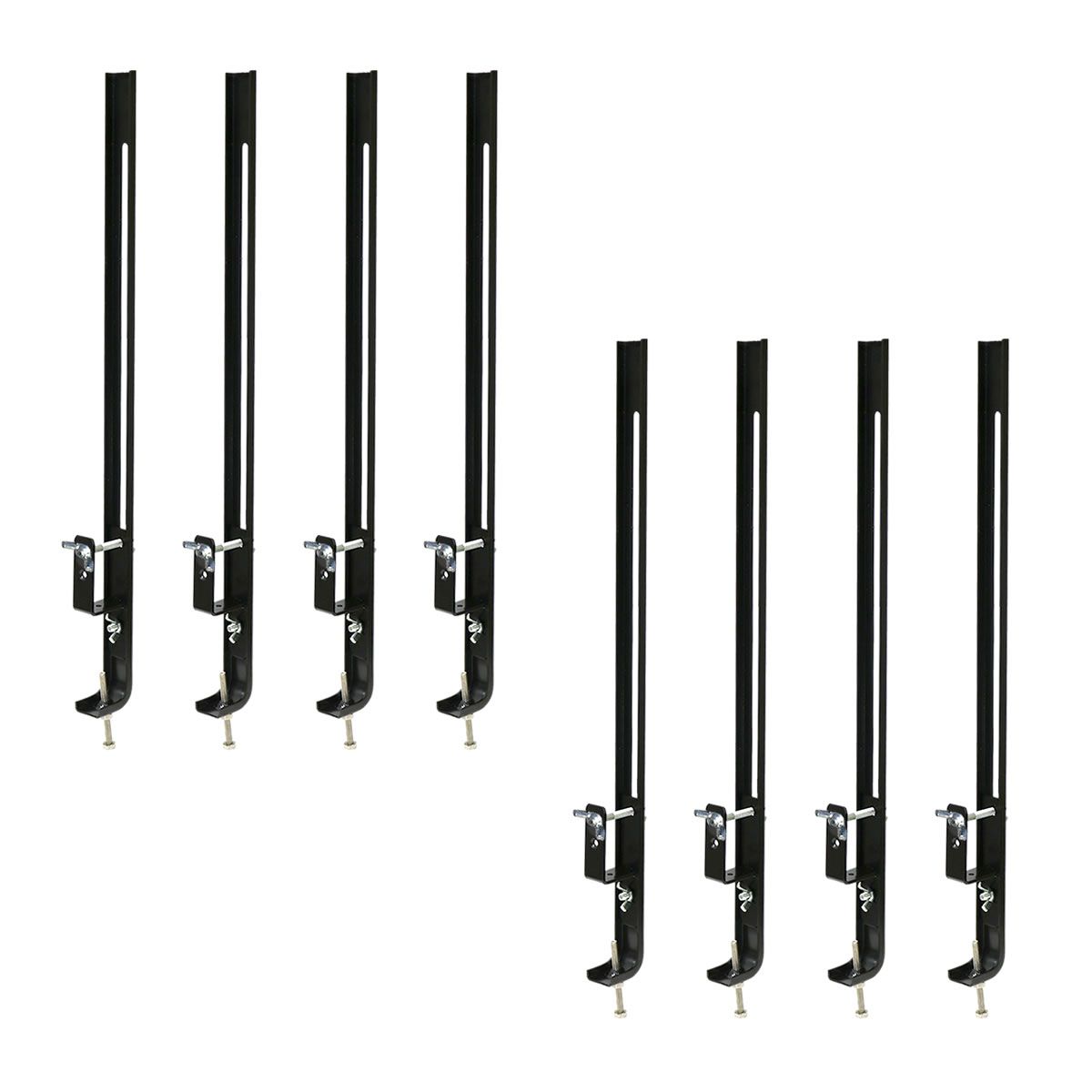 【直送】住まいスタイル/ラティス・フェンス壁面用固定金具(下部8個) ブラック/S-LVCF40-8P