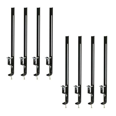 【直送】住まいスタイル/ラティス・フェンス壁面用固定金具(下部8個) ブラック/S-LVCF40-8P