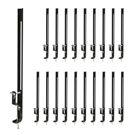 【直送】住まいスタイル/ラティス・フェンス壁面用固定金具(下部20個) ブラック/S-LVCF40-20P