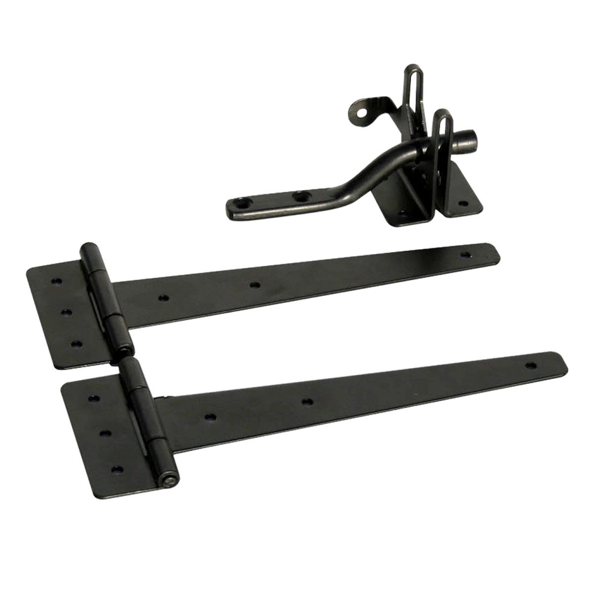 【直送】住まいスタイル/ラティス・フェンス用ゲート金具(1セット) ブラック/S-LVG4P