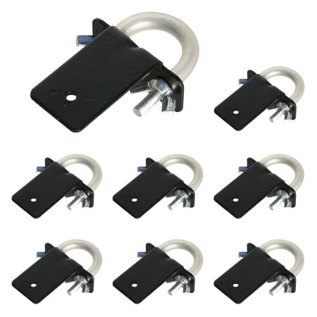 【直送】住まいスタイル/ラティス・フェンス壁面用固定金具 リング型(上部8個) ブラック/S-LVKT35-8P