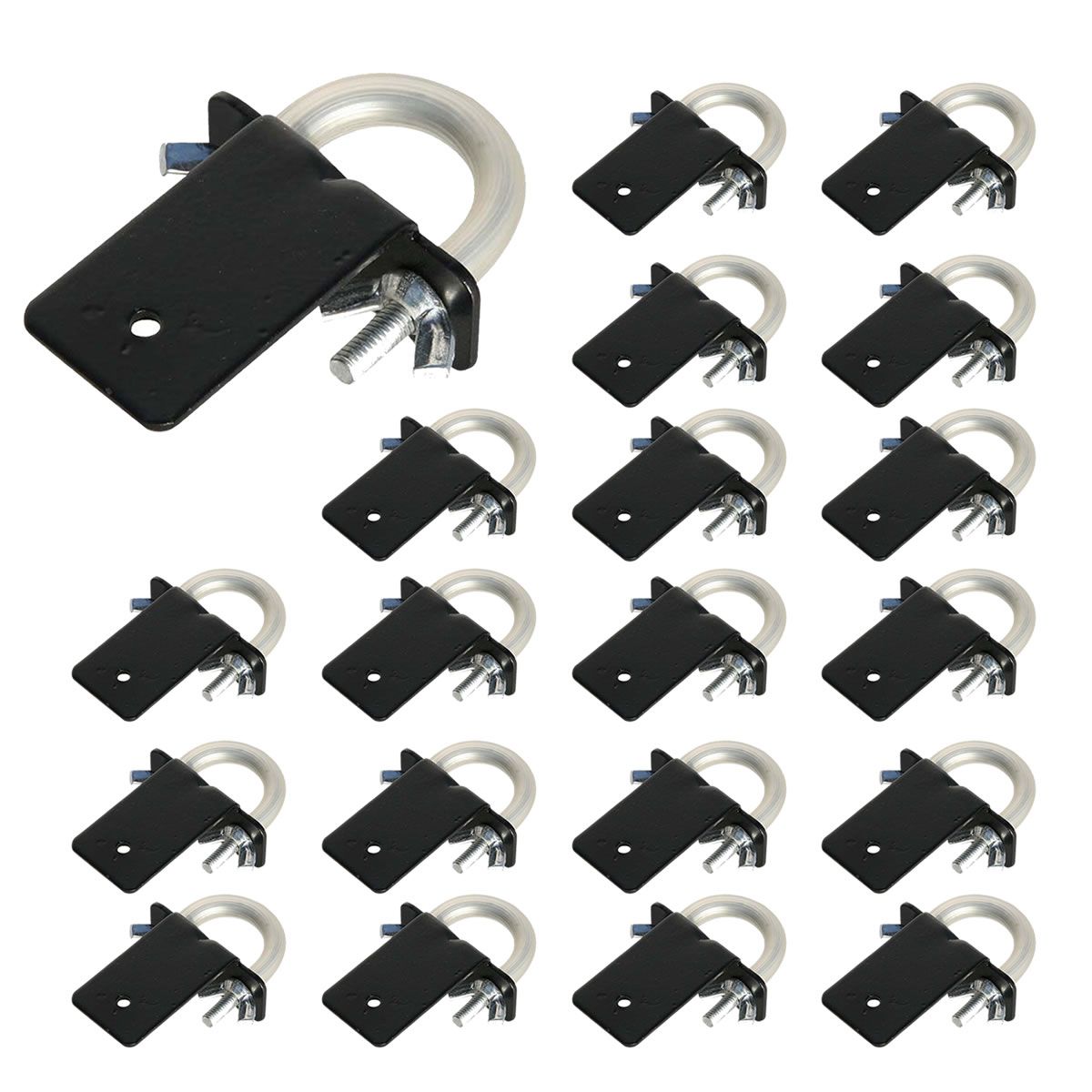 【直送】住まいスタイル/ラティス・フェンス壁面用固定金具 リング型(上部20個) ブラック/S-LVKT35-20P