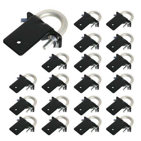 【直送】住まいスタイル/ラティス・フェンス壁面用固定金具 リング型(上部20個) ブラック/S-LVKT35-20P