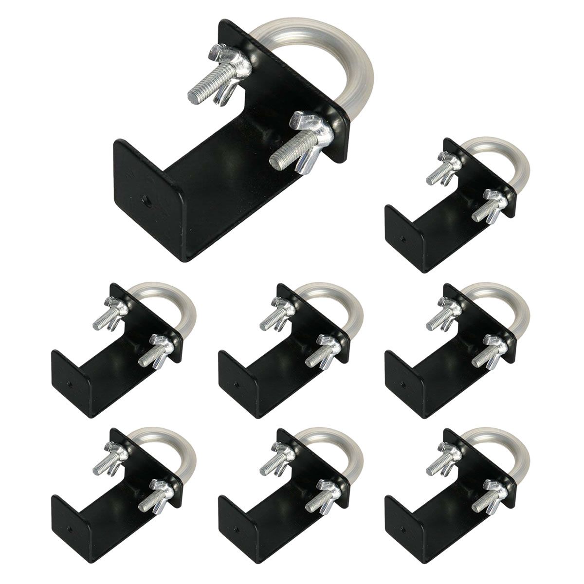 【直送】住まいスタイル/ラティス・フェンス壁面用固定金具 リング型(下部8個) ブラック/S-LVKB35-8P