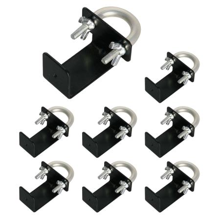 【直送】住まいスタイル/ラティス・フェンス壁面用固定金具 リング型(下部8個) ブラック/S-LVKB35-8P