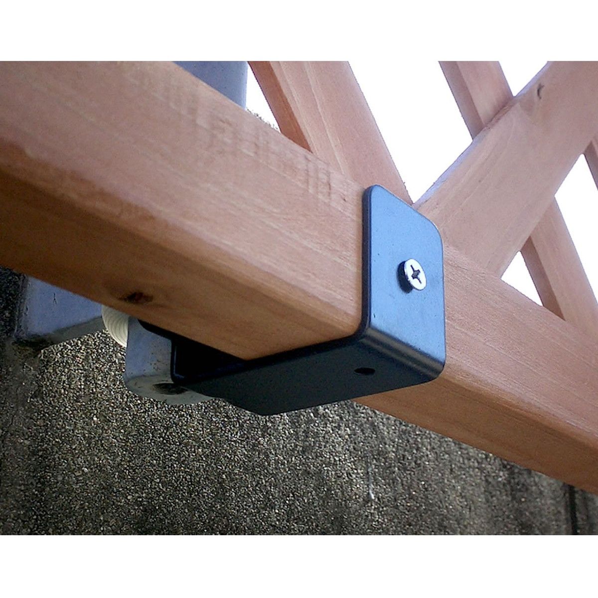 【直送】住まいスタイル/ラティス・フェンス壁面用固定金具 リング型(下部8個) ブラック/S-LVKB35-8P