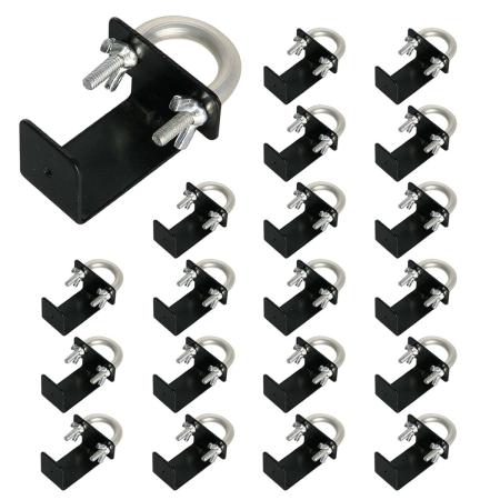 【直送】住まいスタイル/ラティス・フェンス壁面用固定金具 リング型(下部20個) ブラック/S-LVKB35-20P