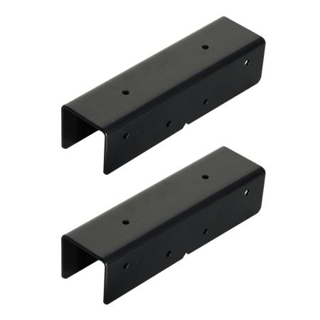 【直送】住まいスタイル/ラティス・フェンス用ストレート連結金具(2個) ブラック/S-LVST15-2P