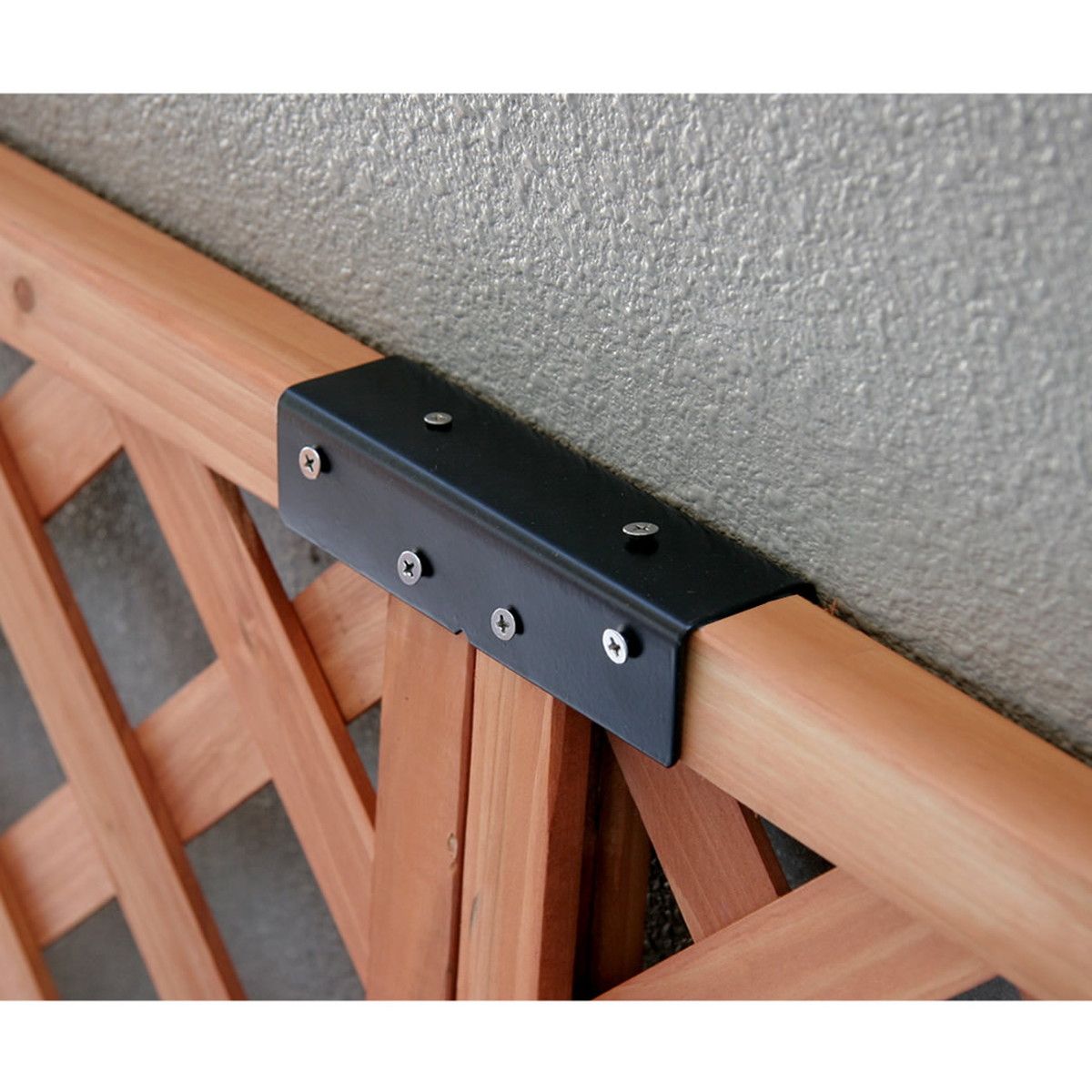 【直送】住まいスタイル/ラティス・フェンス用ストレート連結金具(20個) ブラック/S-LVST15-20P