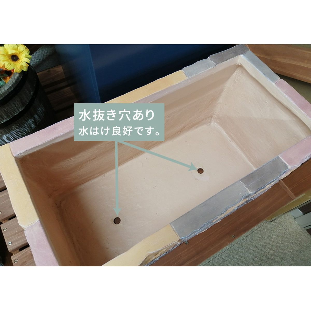 【直送】住まいスタイル/レンガ調プランター terre(テール) 幅60 マルチブラウン/TER-PL600