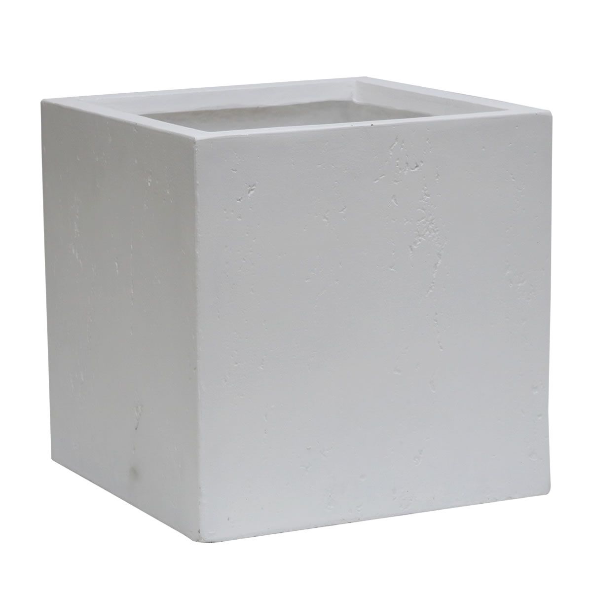 【直送】住まいスタイル/マグネシアプランター TEXTURE(テクスチャー) 角型40cm ホワイト/TEX-400C-WHT
