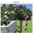 特価◎【直送】住まいスタイル/天然木製三角アーチ アーチ単品 「WOOD CHURCH」  ホワイト